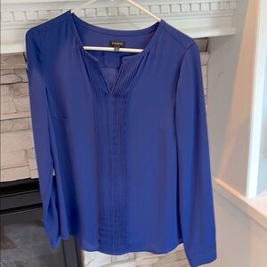 Talbots Blouse with Pleat Front Detail